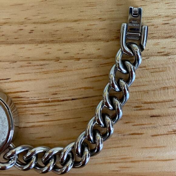 Coach Silver Stainless Steel Link Chain Watch Bracelet - Picture 10 of 11